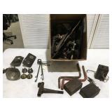Box of miscellaneous parts for Ford model T
