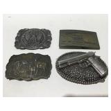 4 Belt buckles