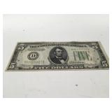 1934 five dollar bill