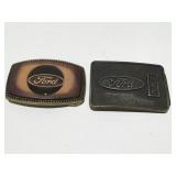 2 Ford belt buckles