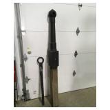 Cast iron, hitching post