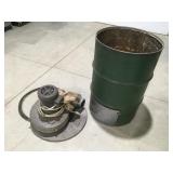 Dust master shop vac system Baldor motor
