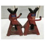 Pair of MVP pro lift 3 ton jack stands