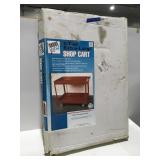 Two-tier, extra large shop cart in box