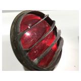 1930s glass can parabolic reflector glass, Beacon