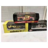 3 die cast NASCAR cars