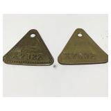 Vintage Ford numbered rogue badges