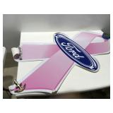 Large Ford breast cancer decal little rough over