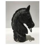 Cast iron Horsehead hitching post top