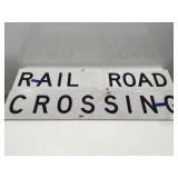 Railroad crossing sign, approximately 50"
