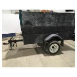 Wood hauling trailer, military heavy duty springs