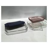 Pyrex glass baking pans