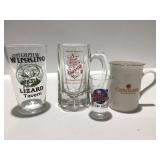 Advertising glasses and cup