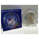 Rose pattern 14 inch serving platter