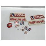 Vintage President Nixon campaign items