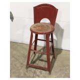 Vintage metal stool 24 inches tall