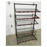 Display wire shelf on wheels 62" x 36" x 16"