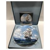 Royal Daulton, running free plate