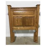 Oak twin bed headboard only 54" tall