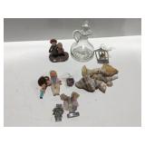 Miscellaneous shells, cruet and more