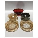 Miscellaneous glass bowls