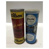 Vintage, tennis ball cans