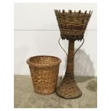 Basket plant stand & Basket