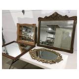 4 Wall hanging mirrors
