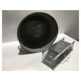Galvanized washtub no. 0  small live animal trap