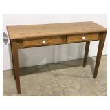 Oak 2 drawer sofa table 48" x 16 1/2" x 31" tall