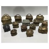Vintage metal trinket/jewelry boxes