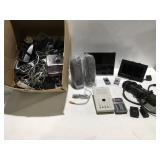 Electronics phones speakers, digital screen,