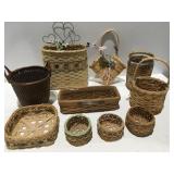 Baskets, some handmade