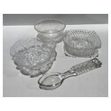Cut glass items