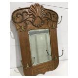 Vintage hat, rack mirror