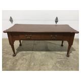 Wood coffee table 44" x 21" x 20" tall