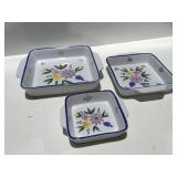 Lilian Vernon Flowered serving trays