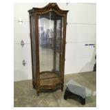 Curio cabinet 74" x  30" lighted
