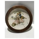 Norman Rockwell wall clock 12.5 "