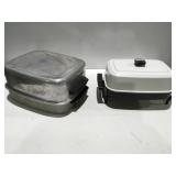 Presto pride electric skillet& Frigidaire broiler