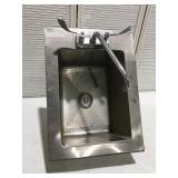16" x 22" 10 inch deep stainless steel sink