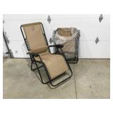 2 zero gravity lounge chairs