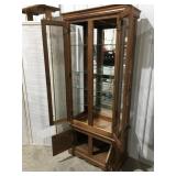 Lighted  Curio cabinet 73" x 30"