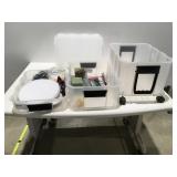 Craft tote on wheels