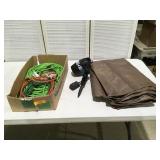 Yard, outdoor cords & light