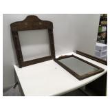 Mirror & gun rack