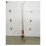 2 bait caster reels & rods