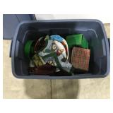 Tub of Christmas items