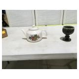 McCoy teapot & Hull goblet