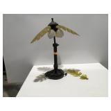 Outdoor lamp 1 broken leaf 30" tall